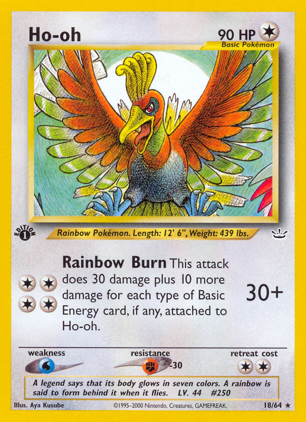ho oh legend pokemon card value Ho-oh V 187/195- Silver Tempest - Full Art - Ultra Rare The item available is listed in the Title Ho-oh (18/64) [Neo Revelation 1st
