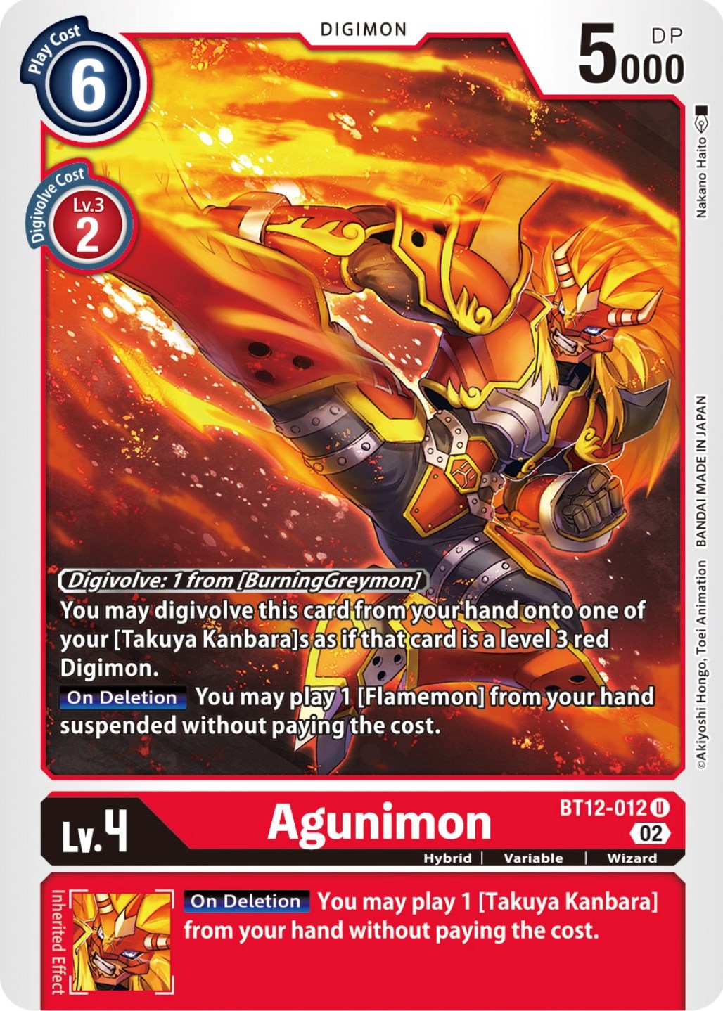 Agunimon [BT12-012] [Across Time]