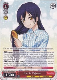 Umi in Pajamas (LL/EN-W01-079 U) [Love Live! DX]