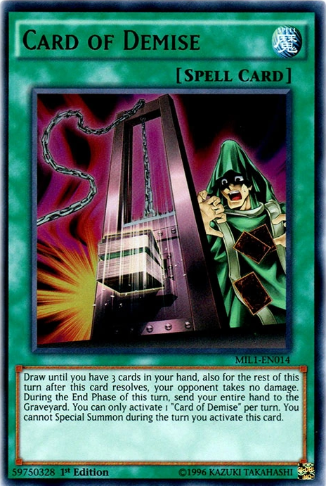 Card of Demise [MIL1-EN014] Ultra Rare