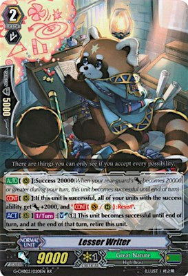 Lesser Writer (G-CHB02/020EN) [We ARE!!! Trinity Dragon]