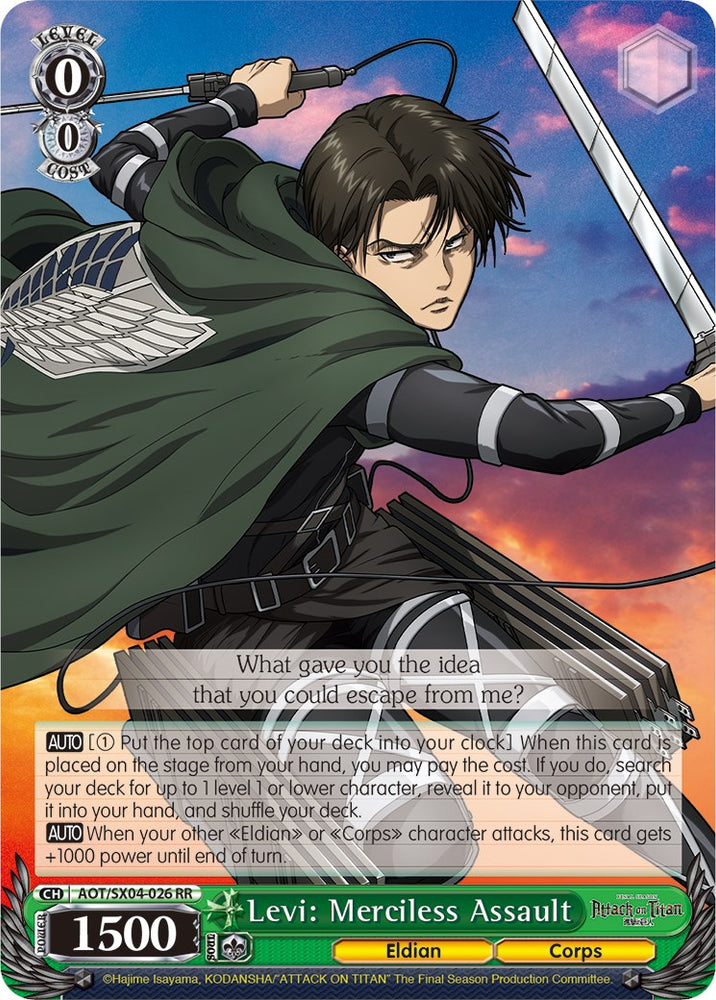 Levi: Merciless Assault [Attack On Titan: Final Season]