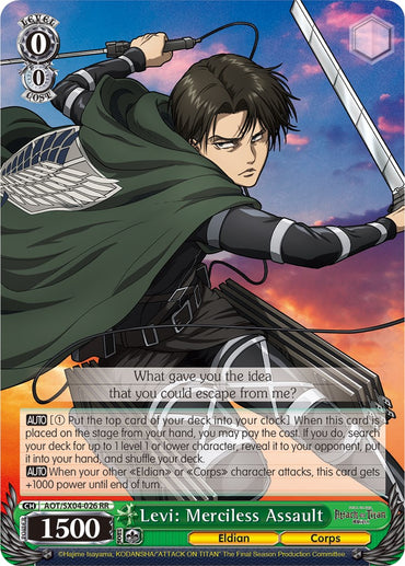 Levi: Merciless Assault [Attack On Titan: Final Season]