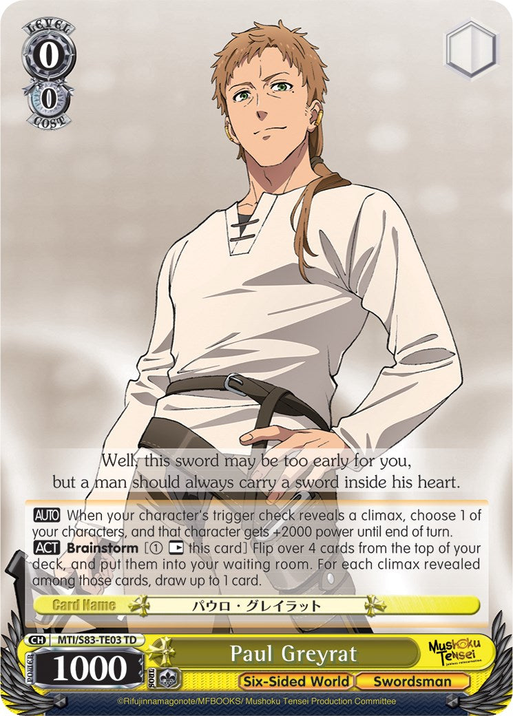 Paul Greyrat (MTI/S83-TE03 TD) [Mushoku Tensei: Jobless Reincarnation]