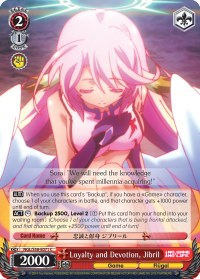 Loyalty and Devotion, Jibril (NGL/S58-E071 C) [No Game No Life]