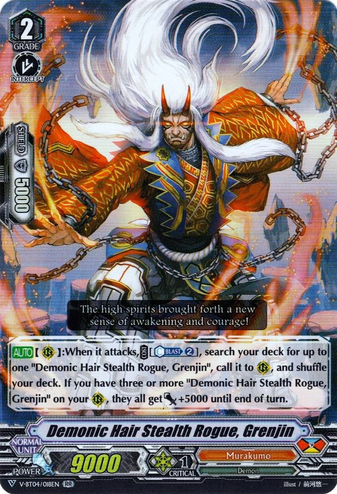 Demonic Hair Stealth Rogue, Grenjin (V-BT04/018EN) [Vilest! Deletor]