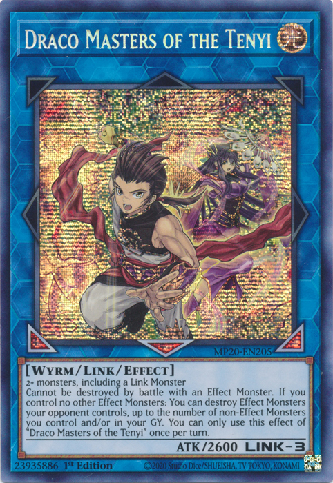 Draco Masters of the Tenyi [MP20-EN205] Prismatic Secret Rare