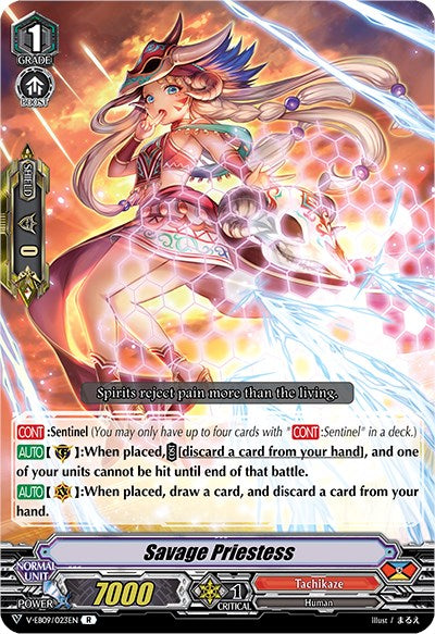 Savage Priestess (V-EB09/023EN) [The Raging Tactics]