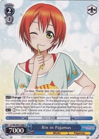 Rin in Pajamas (LL/EN-W01-098 U) [Love Live! DX]