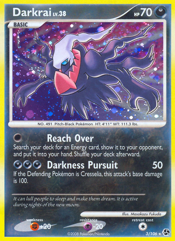 darkrai v pokemon card value Darkrai (3/106) [Diamond & Pearl: Great Encounters]