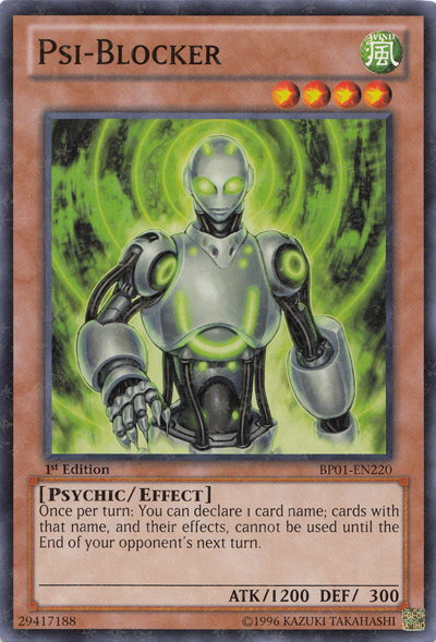 Psi-Blocker [BP01-EN220] Starfoil Rare