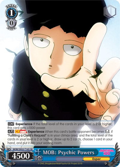 MOB: Psychic Powers (MOB/SX02-T16S SR) [Mob Psycho 100]