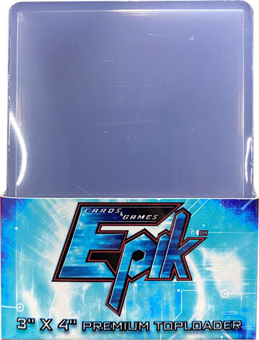 3" x 4" Clear Premium 35PT Toploader (25-Count) - EPIK Cards and Games Toploaders (ECGTL)