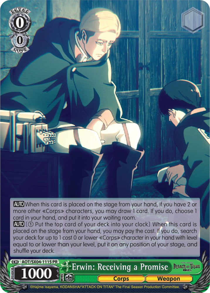 Erwin: Receiving a Promise (Foil) [Attack On Titan: Final Season]