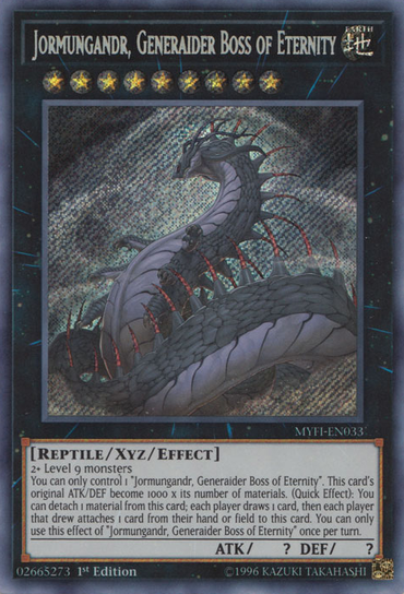 Jormungandr, Generaider Boss of Eternity [MYFI-EN033] Secret Rare