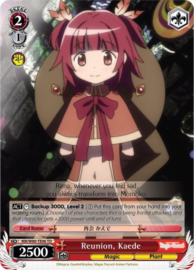 Reunion, Kaede (MR/W80-TE06 TD) [Magia Record: Puella Magi Madoka Magica [Side Story] (Anime)]