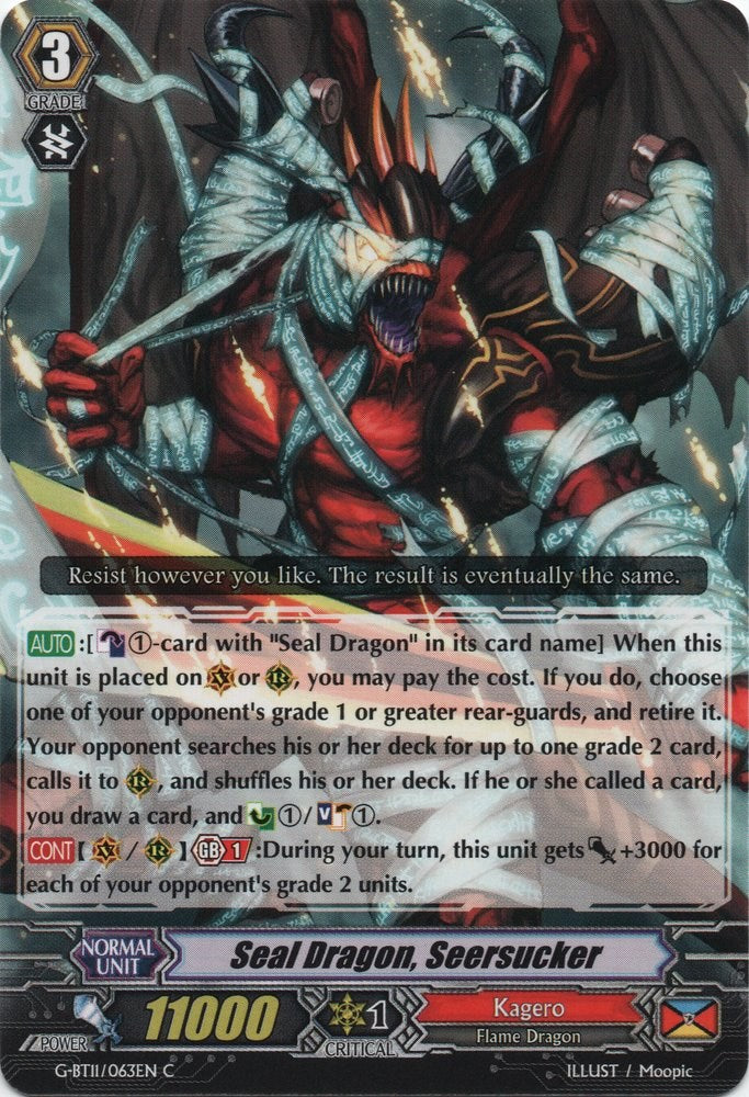 Seal Dragon, Seersucker (G-BT11/063EN) [Demonic Advent]