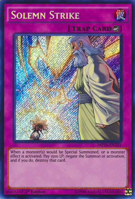 Solemn Strike [MP16-EN231] Secret Rare