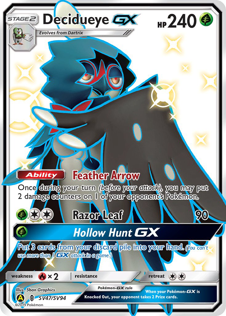 Decidueye GX (SV47/SV94) [Sun & Moon: Hidden Fates