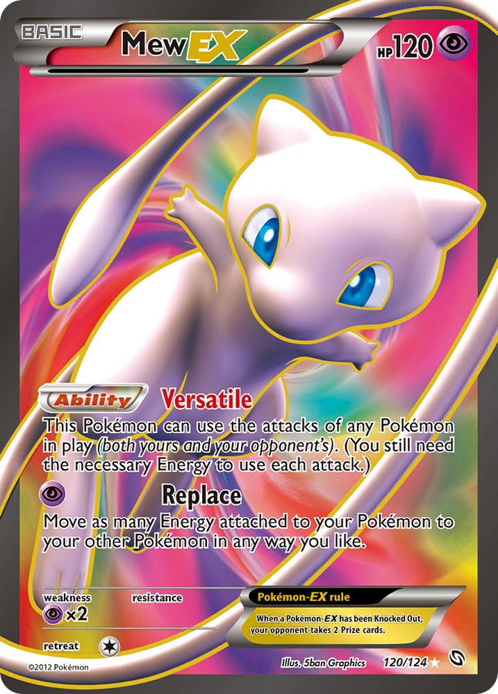 how rare is mew ex pokemon card Mew EX (120/124) [Black & White: Dragons Exalted]