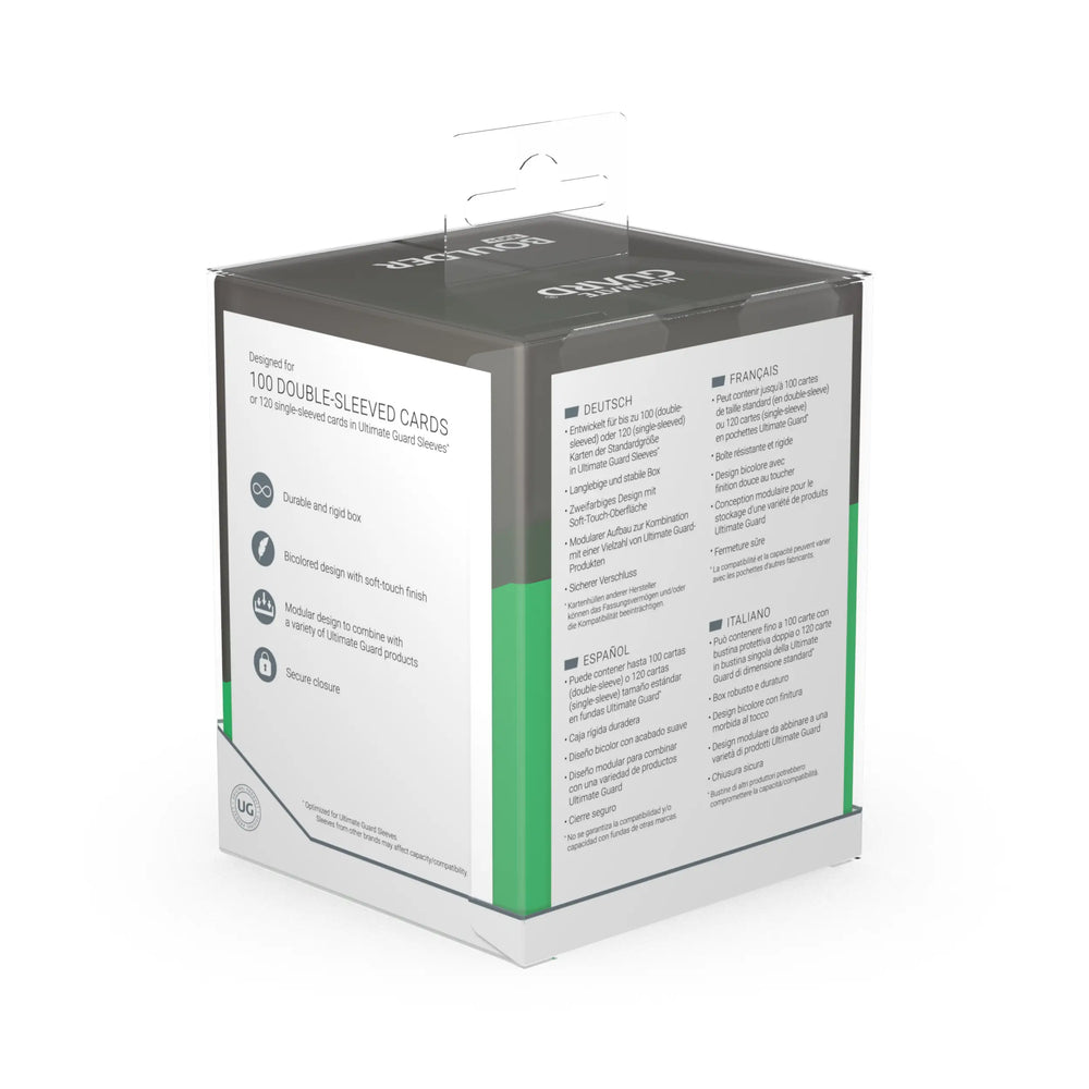 Synergy Boulder Deck Case 100+ - Green/Black - Ultimate Guard Deck Box