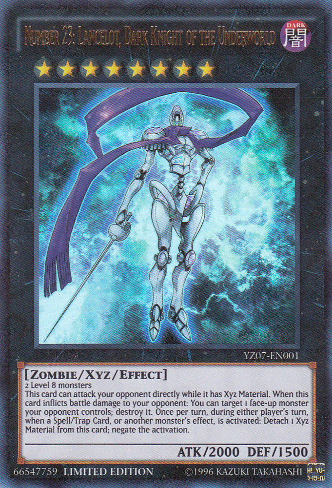 Number 23: Lancelot, Dark Knight of the Underworld [YZ07-EN001] Ultra Rare