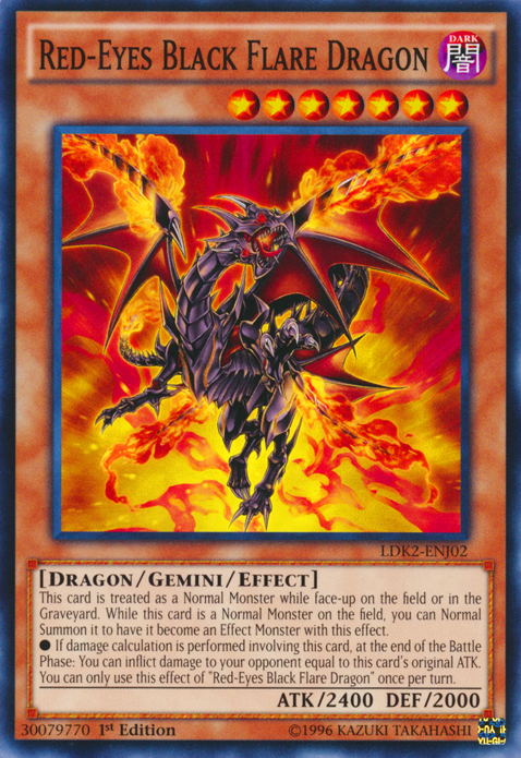 Red-Eyes Black Flare Dragon [LDK2-ENJ02] Common