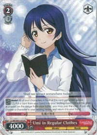 Umi in Regular Clothes (LL/EN-W01-075 R) [Love Live! DX]