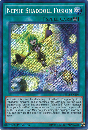 Nephe Shaddoll Fusion [MP15-EN230] Secret Rare