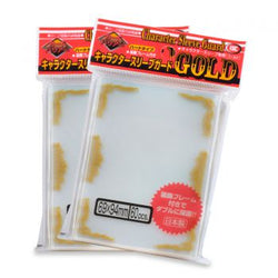 KMC Standard Size Character Guard - Gold Scroll - 60ct