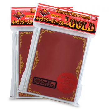 KMC Standard Size Character Guard - Gold Scroll - 60ct