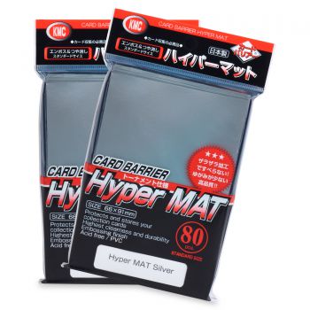 KMC Standard Size Hyper Mat Silver - 80ct