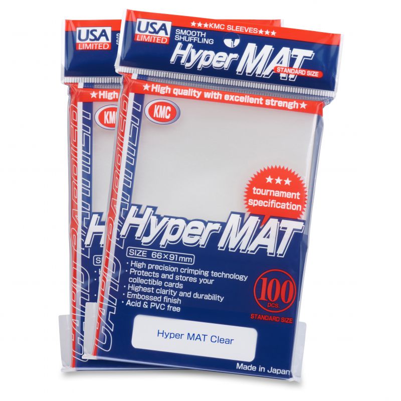 KMC Standard Size Hyper Mat Clear - 100ct