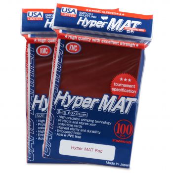 KMC Standard Size Hyper Mat Red - 100ct