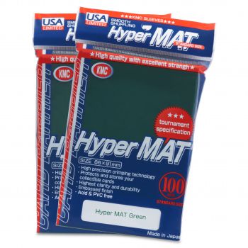 KMC Standard Size Hyper Mat Green - 100ct