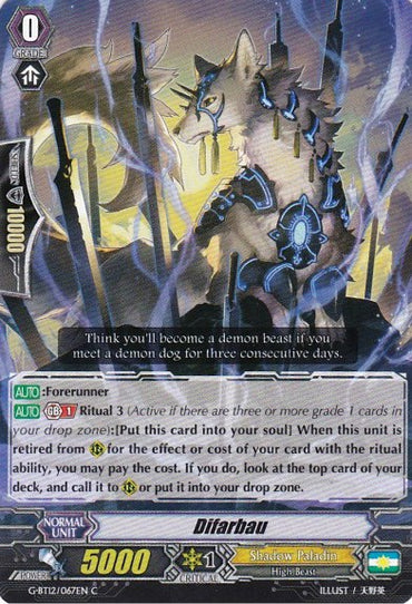 Difarbau (G-BT12/067EN) [Dragon King's Awakening]