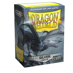 Dragon Shield: Standard 100ct Sleeves - Silver (Non-Glare Matte)