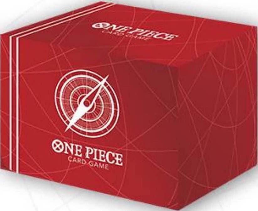 One Piece Card Game: Clear Card Case - Standard Red - Bandai Deck Boxes