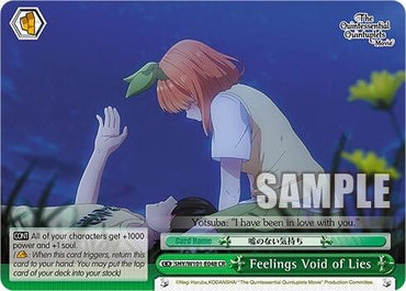Feelings Void of Lies (5HY/W101-E048 CR) [The Quintessential Quintuplets Movie]