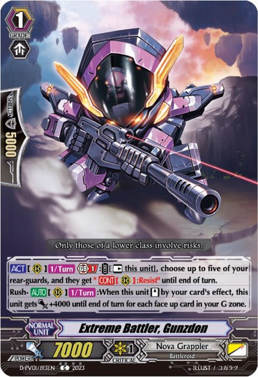 Extreme Battler, Gunzdon (D-PV01/193EN) [History Collection]