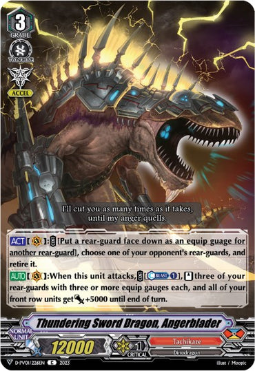 Thundering Sword Dragon, Angerblader (D-PV01/226EN) [History Collection]