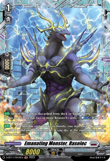Emanating Monster, Raselec (D-BT11/FR19EN) [Clash of the Heroes]