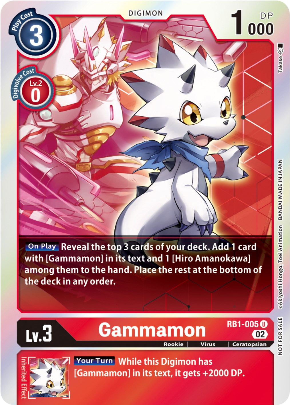 Gammamon [RB1-005] (Box Topper) [Resurgence Booster]