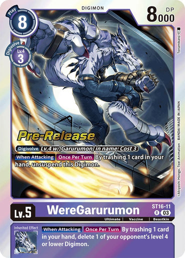 WereGarurumon [ST16-11] [Starter Deck: Wolf of Friendship Pre-Release Cards]