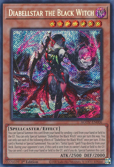 Diabellstar the Black Witch [AGOV-EN006] Secret Rare