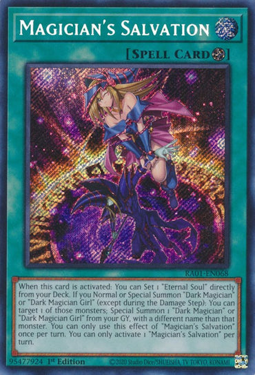 Magician's Salvation [RA01-EN068] Secret Rare