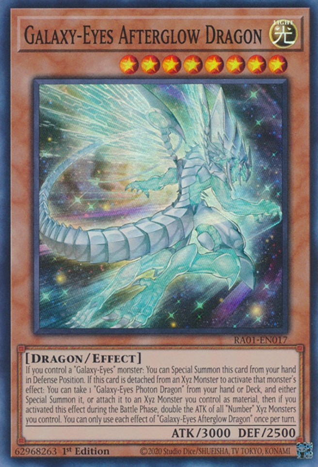 Galaxy-Eyes Afterglow Dragon [RA01-EN017] Super Rare