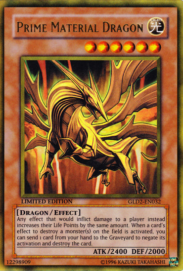 Prime Material Dragon [GLD2-EN032] Ultra Rare