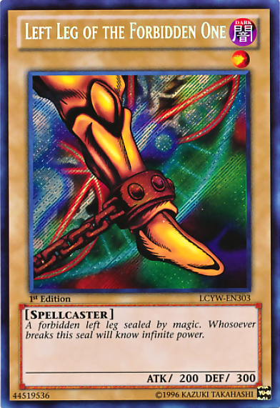 Left Leg of the Forbidden One [LCYW-EN303] Secret Rare