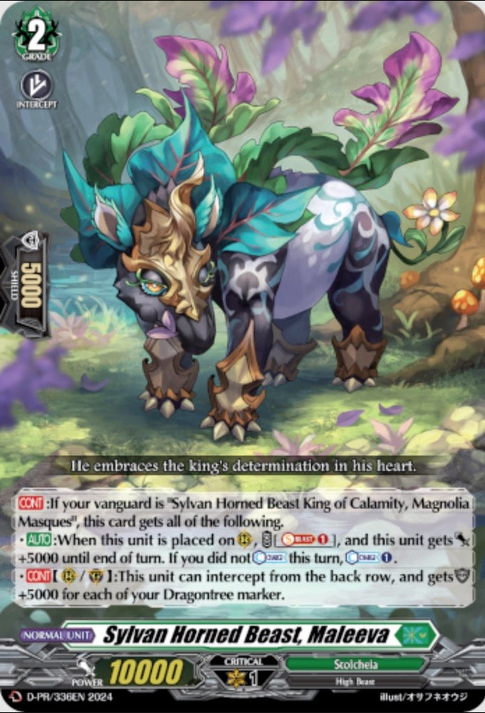 Sylvan Horned Beast, Maleeva (D-PR/336EN) [D Promo Cards]